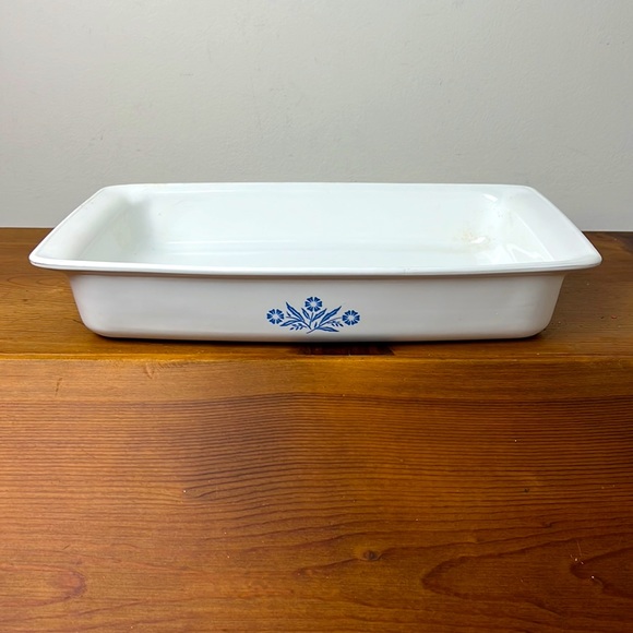 Vintage Corning Ware Cornflower Rectangular cooking Pan. P-332 - Picture 3 of 7